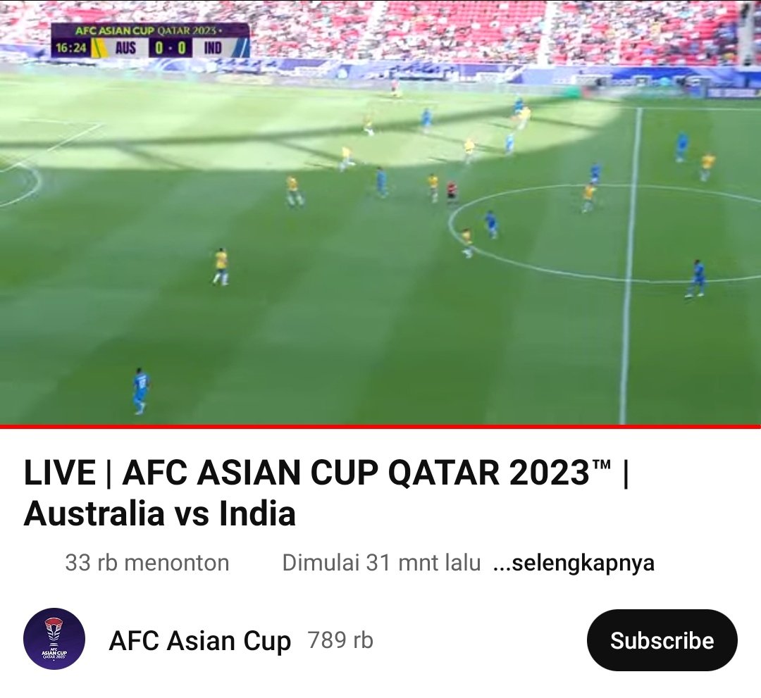 Mau nonton Piala Asia via Youtube, nih tutorialnya: