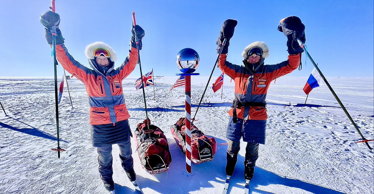 What an epic journey of excitement, highs, lows &amp; perseverance! 

Our expedition ended at the geographic South Pole then we celebrated at the ceremonial pole! 

Still surreal and mind blowing for us! 

More content to come….! 
#Antarctica #firefighters #southpole #expedition