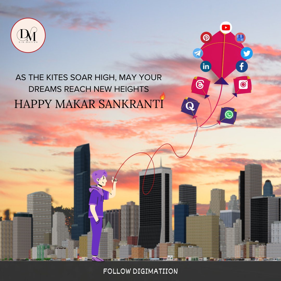 digimation0's tweet image. May the colorful kites of Makar Sankranti brighten your sky and fill your heart with joy and Knowledge. ✨

Follow us for more digital marketing facts.

#DigiMation #markarsankranti #markarsankrantispecial #indiancelebration #makarsankrantiwishes #explore
