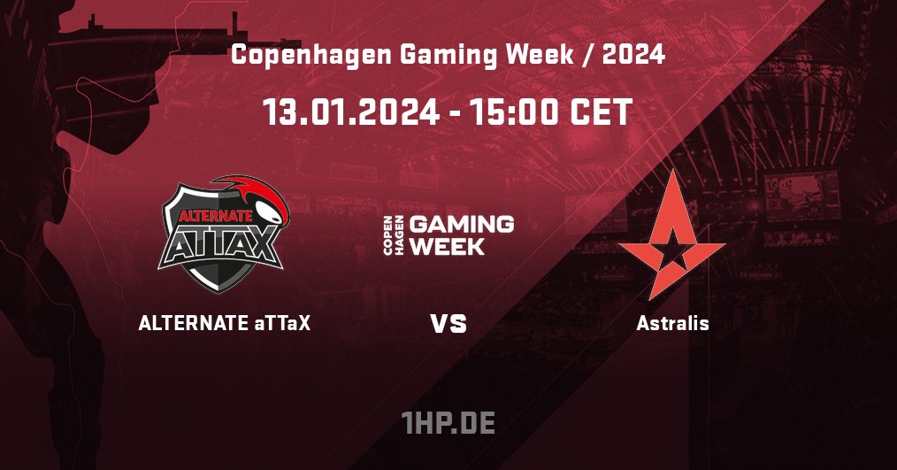 Heute Nachmittag schon was vor? Wenn nicht dann rein in dieses Banger-Game und <a href="/ATNattax/">ALTERNATE aTTaX</a> fleißig anfeuern 🙌

Mit Neuverpflichtung <a href="/GoodiniCS/">Goody</a> geht es auf LAN gegen Astralis😏