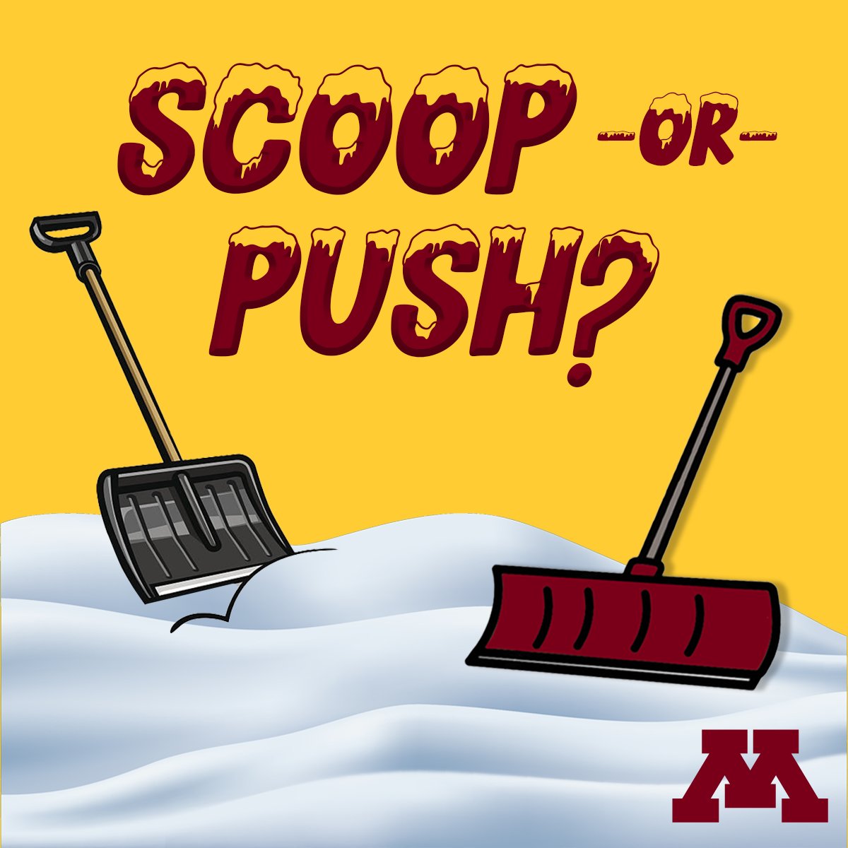 Which do you prefer? Choosing the perfect snow shovel is essential to enjoying Minnesota's snowy winters. Gabriel Ruegg, a senior lecturer of product design at @UofMDesign, answers questions about how to select the best shovel this winter. 🌨️❄️ twin-cities.umn.edu/news-events/ta…