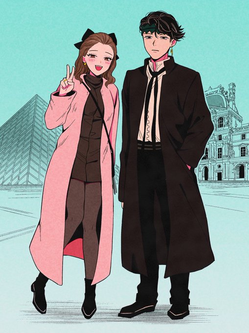 「looking at viewer pink coat」 illustration images(Latest)