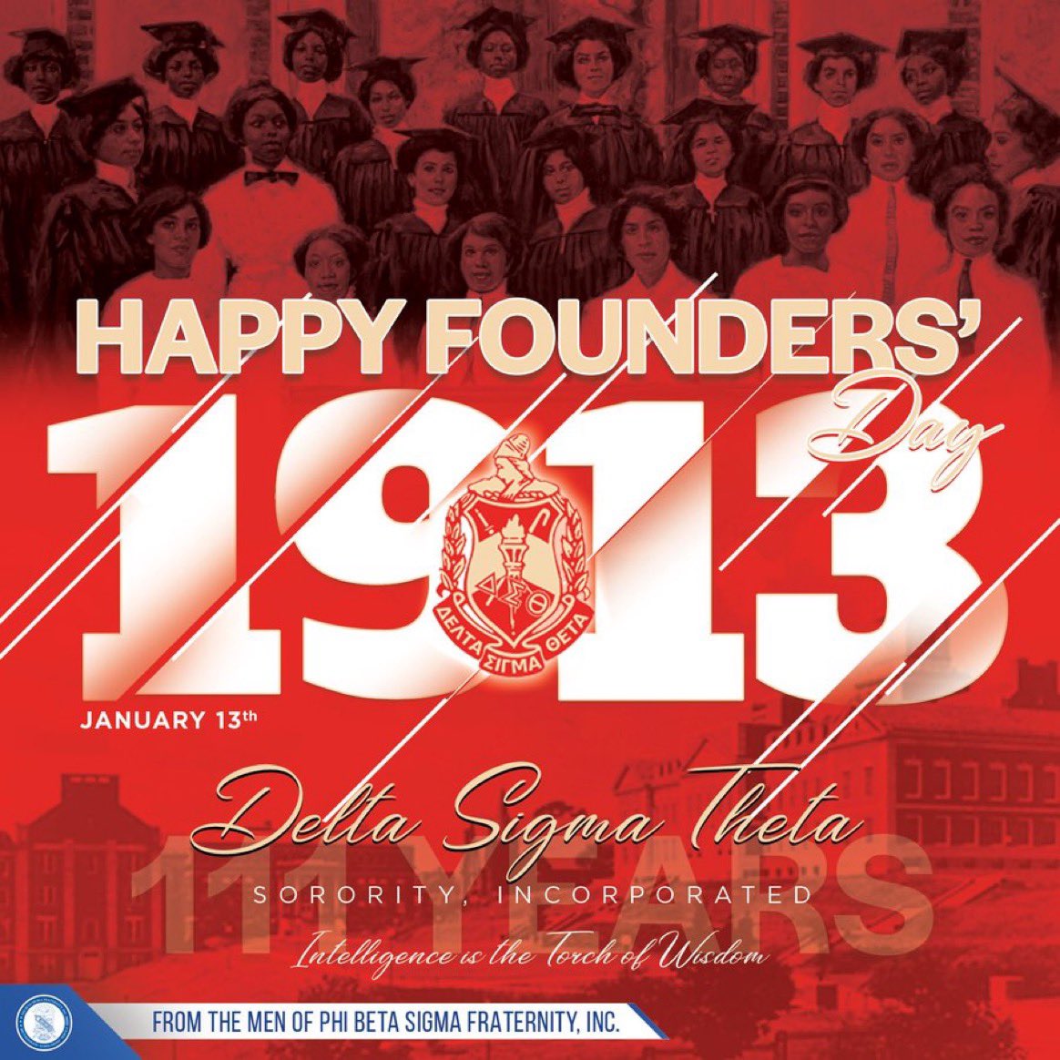 Happy Founders' Day to the ladies of Delta Sigma Theta Sorority, Inc. #pbs1914 #Sigma110