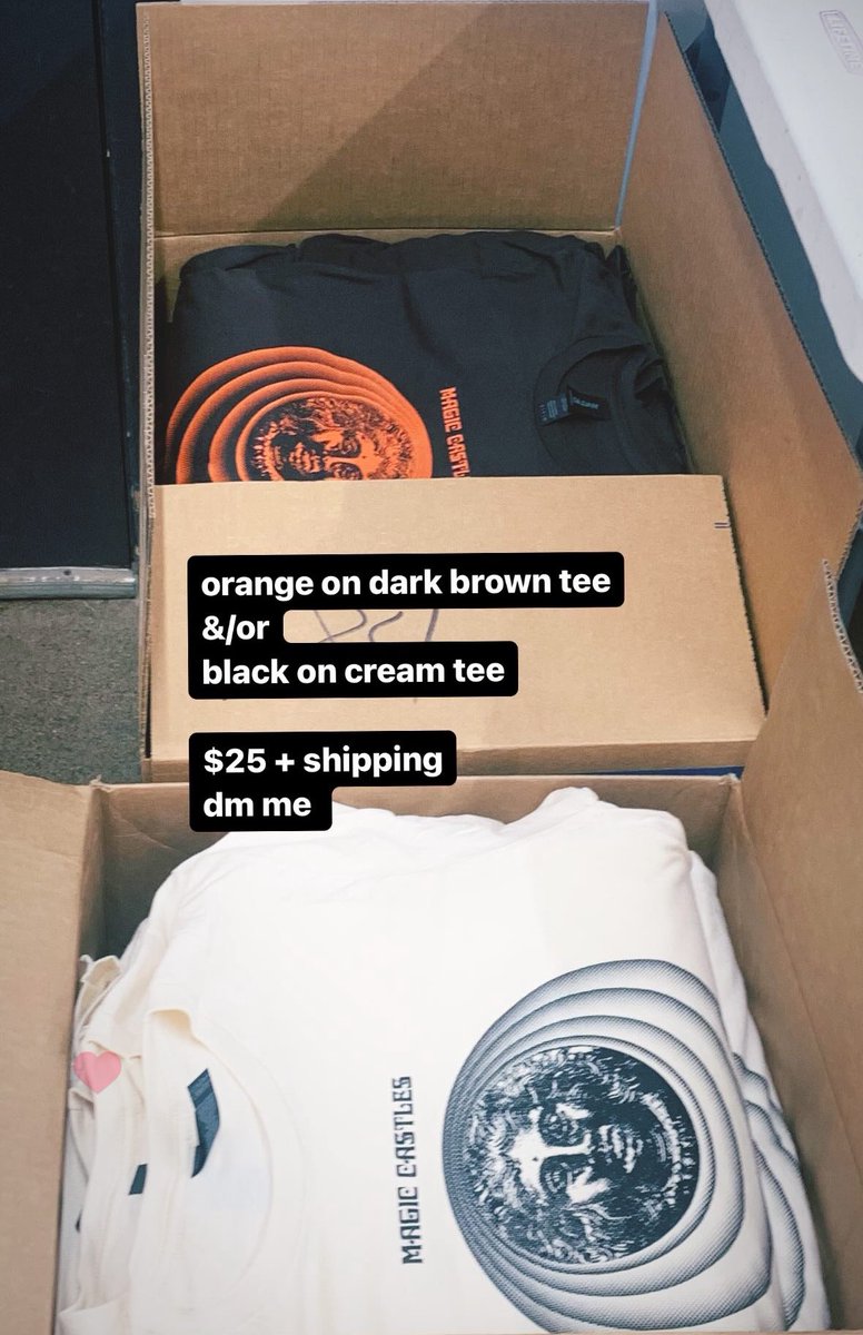 Restocked our merch table
