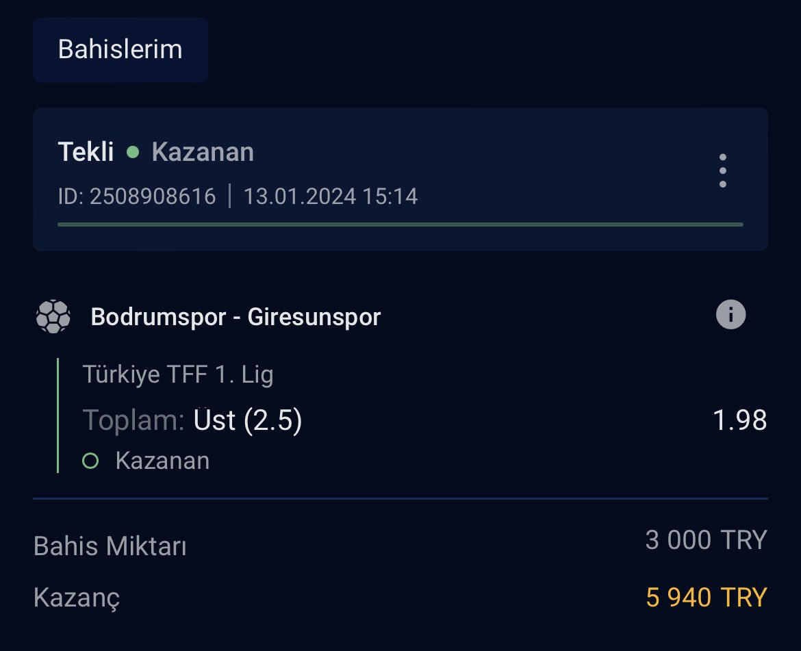 Güne ilk canlı bahisle başlıyoruz hadi bakalım yazdığımız gelsin 🥳 #iddaa #bahiswon #bahis #canlı