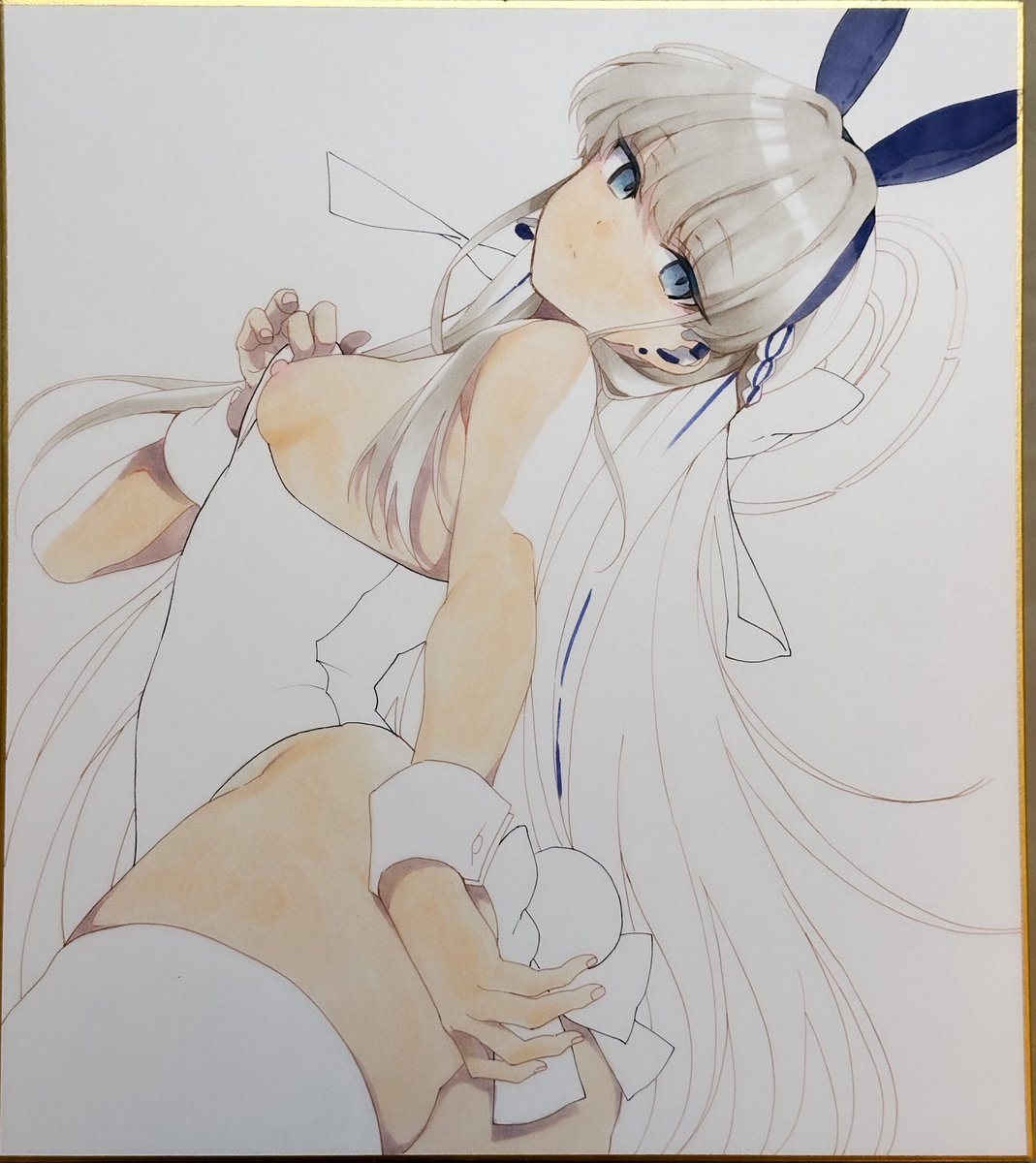 明日こみっくトレジャーの色紙です。1枚目は途中 