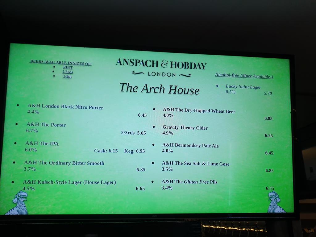 1st stop = Anspach & Hobday's original Bermondsey home,  @TheArchHouse_AH. Ordinary Bitter providing a gentle start to proceedings.