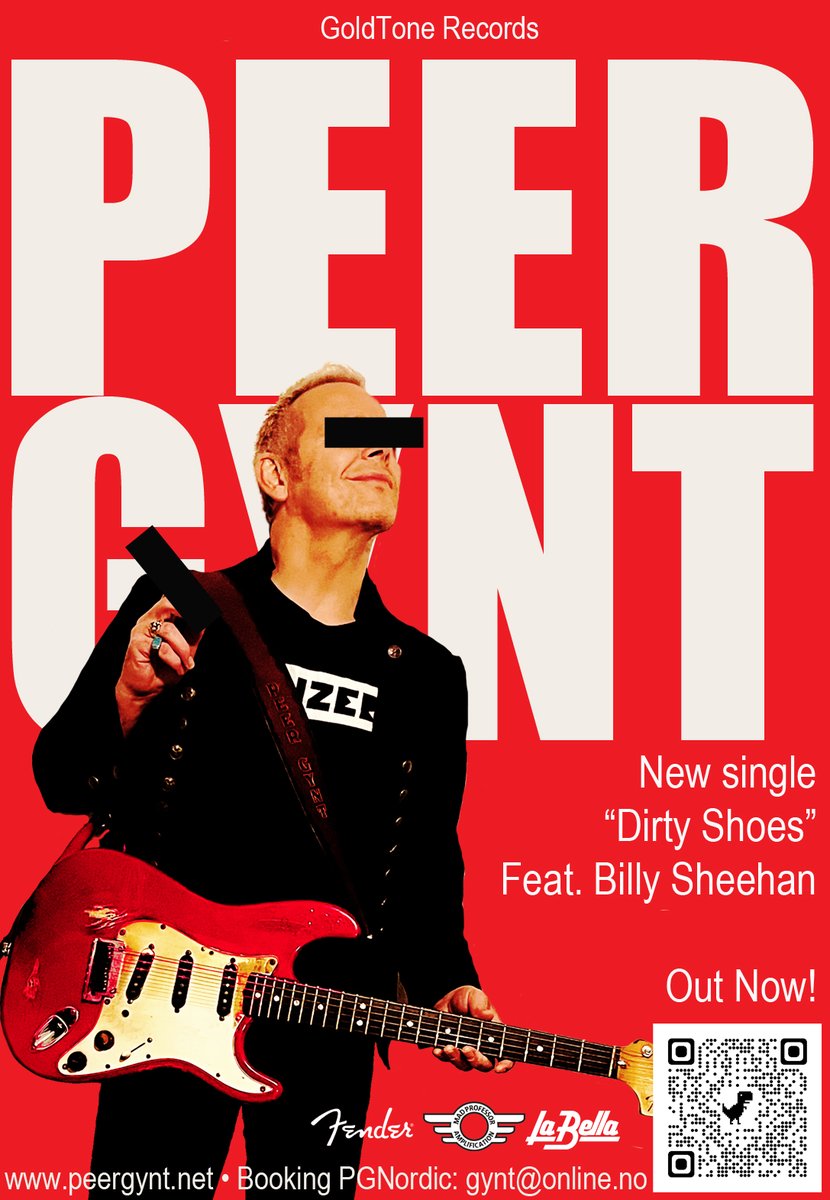 New single out feat. Billy Sheehan. Check it out her: orcd.co/jjdqvv4

#classicrock #bluesrock #fenderguitars #labellastrings #VIP #rockmusic #Norway #guitarplayer #classicrockmagazine #dirtyshoes