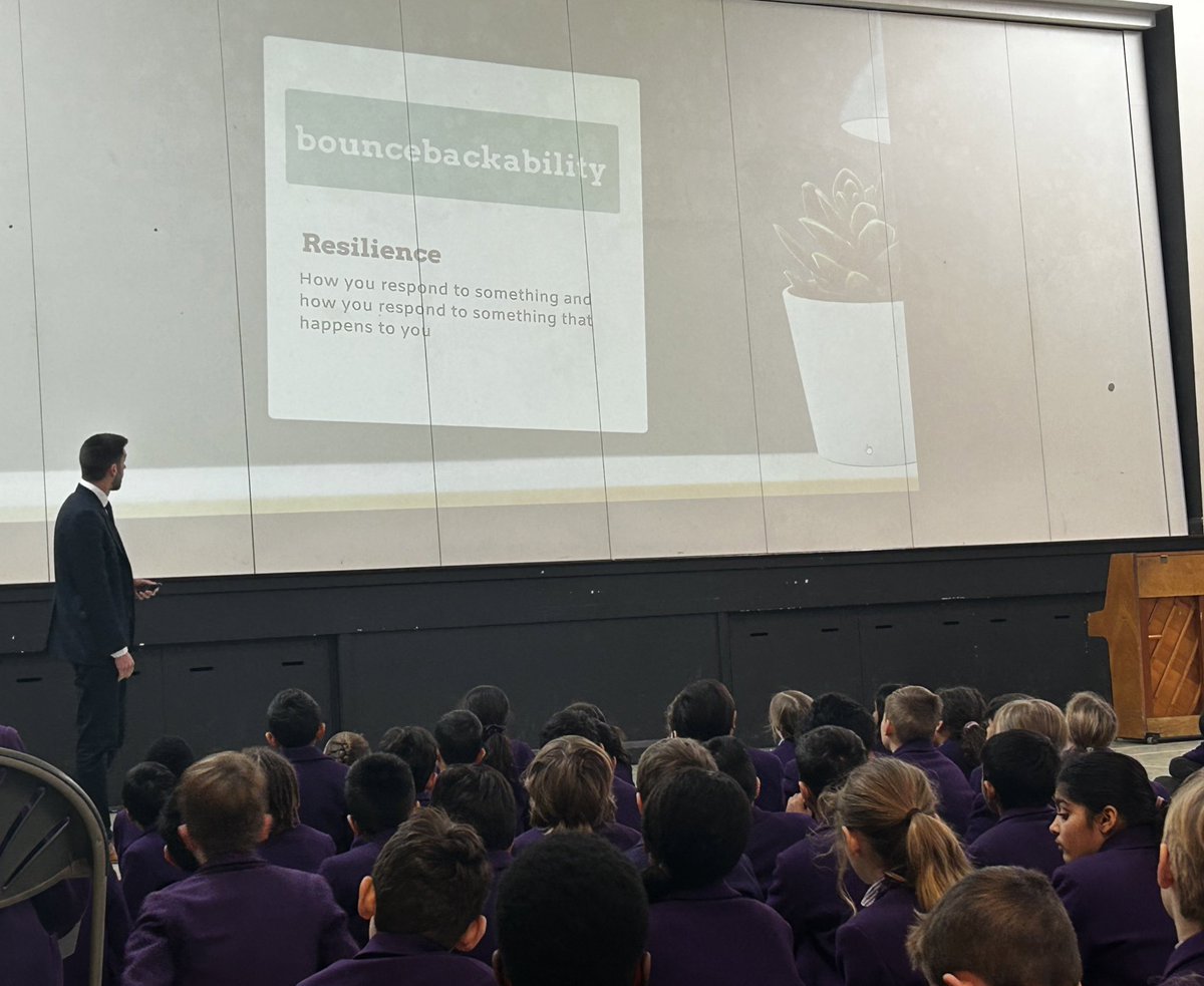 Outstanding assembly today on resilience and ‘bouncebackability’, looking at all the different strategies we can use to help us cope when faced with challenging situations. #TheYorkHouseWay #PositiveOutlook