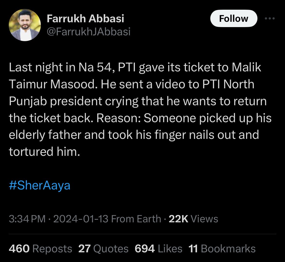robpatt___'s tweet photo. exactly #SherAaya PMLN continues to be the most power hungry and disgusting party in this country. They want power by all means be it torture, abductions or murder of the elderly women and children. Wish they had a vote bank https://t.co/Pq6Fhynz7v
