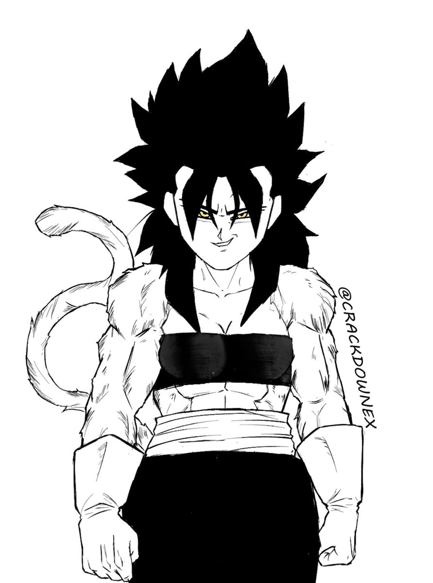 CrackdownEX's tweet image. Female Saiyan OC drawing