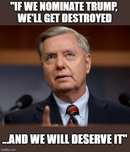 Lindsey Graham, for the Fortune Teller of the Decade award.