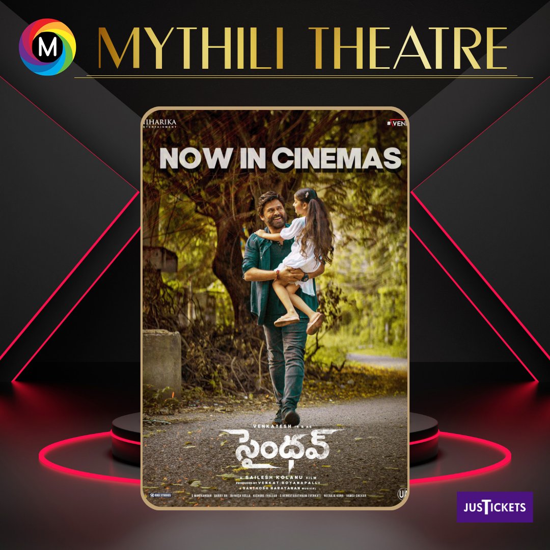 Mythili Theatre (@mythilitheatre) on Twitter photo Watch <a href="/VenkyMama/">Venkatesh Daggubati</a> #saindhav from today!
Bookings open <a href="/justickets/">Justickets</a>
<a href="/KolanuSailesh/">Sailesh Kolanu</a> <a href="/VenkyMama/">Venkatesh Daggubati</a> <a href="/Nawazuddin_S/">Nawazuddin Siddiqui</a> <a href="/arya_offl/">Arya</a> <a href="/NiharikaEnt/">Niharika Entertainment</a> <a href="/ShraddhaSrinath/">Shraddha Srinath</a>
<a href="/iRuhaniSharma/">Ruhani Sharma</a> <a href="/andrea_jeremiah/">Andrea Jeremiah</a>
#Cinema #tollywood #sankaranthi #2024 #venky Watch <a href="/VenkyMama/">Venkatesh Daggubati</a> #saindhav from today!
Bookings open <a href="/justickets/">Justickets</a>
<a href="/KolanuSailesh/">Sailesh Kolanu</a> <a href="/VenkyMama/">Venkatesh Daggubati</a> <a href="/Nawazuddin_S/">Nawazuddin Siddiqui</a> <a href="/arya_offl/">Arya</a> <a href="/NiharikaEnt/">Niharika Entertainment</a> <a href="/ShraddhaSrinath/">Shraddha Srinath</a>
<a href="/iRuhaniSharma/">Ruhani Sharma</a> <a href="/andrea_jeremiah/">Andrea Jeremiah</a>
#Cinema #tollywood #sankaranthi #2024 #venky