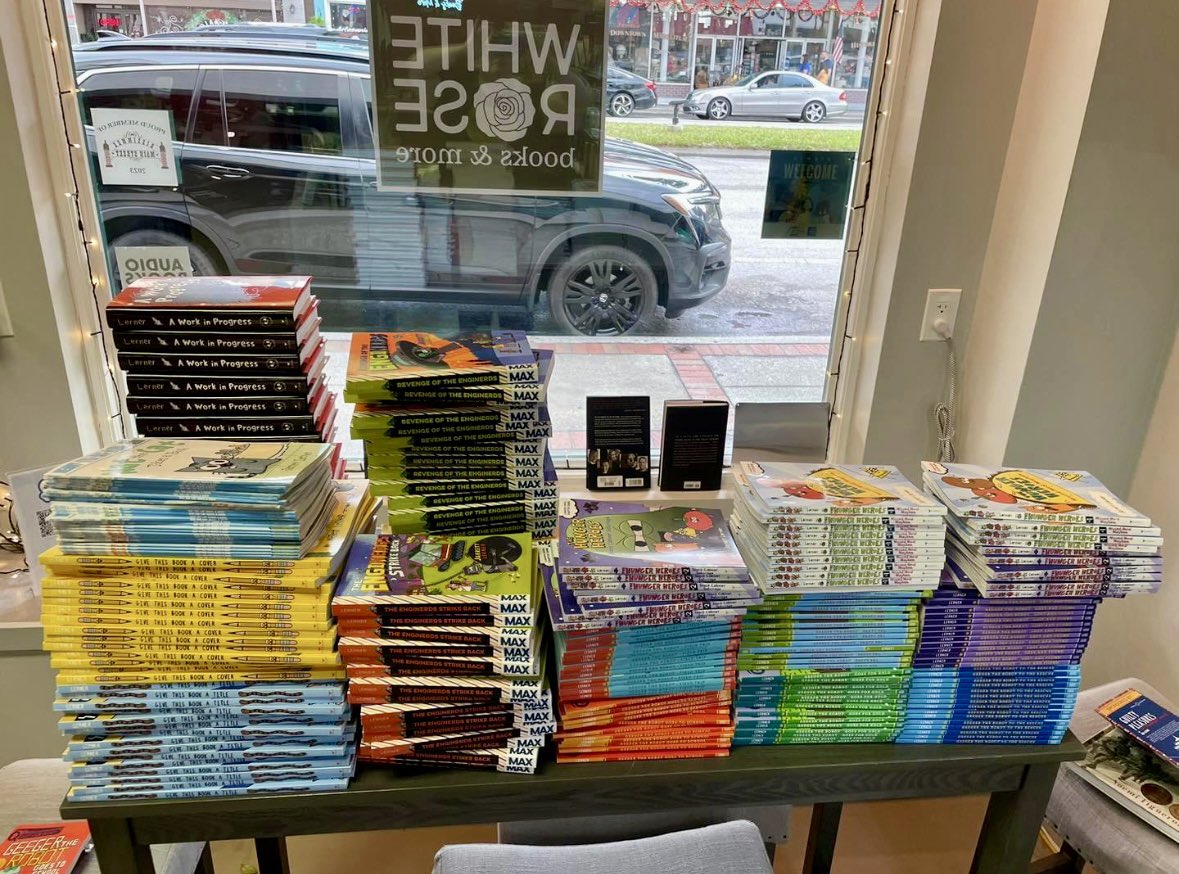 Looks like the amazing ladies at the wonderful White Rose bookstore in Kissimmee, FL, just stocked up on some of my books! Thank you, @wrbooksandmore!