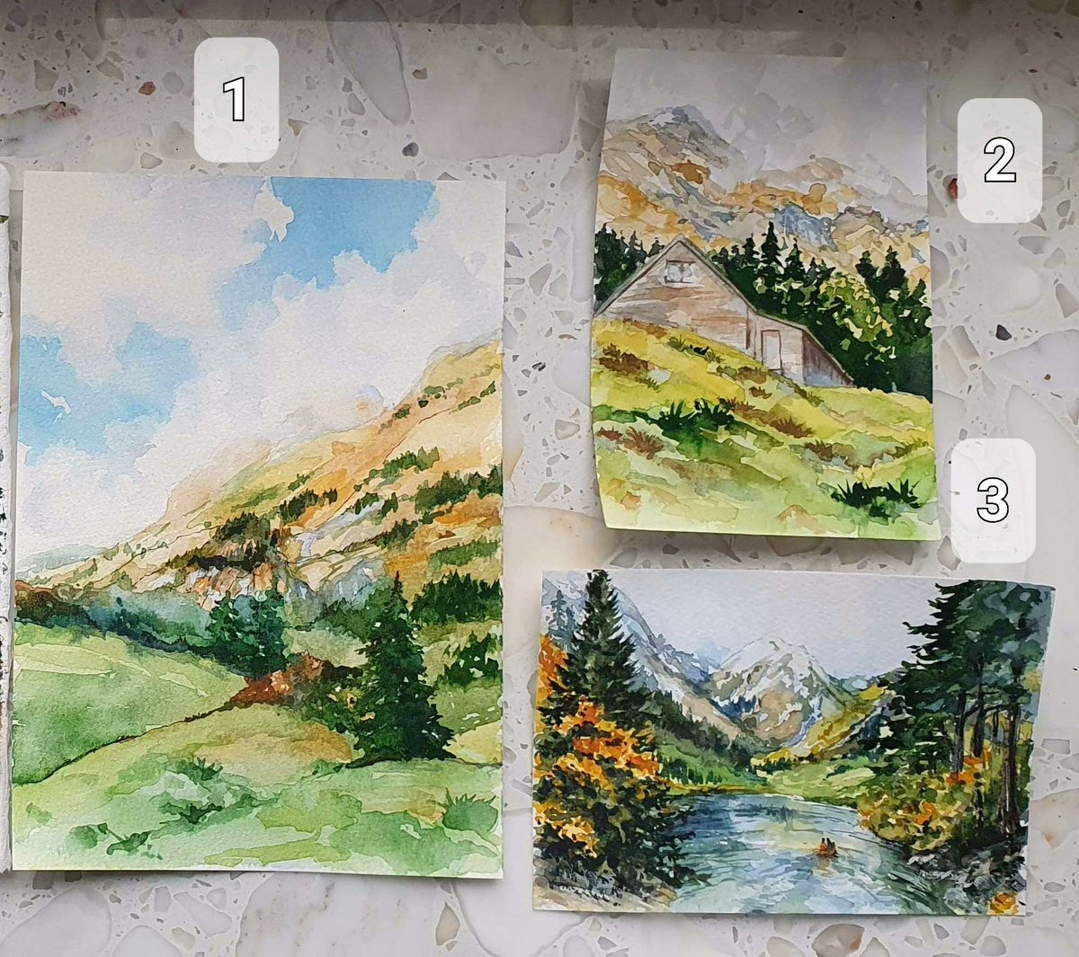 All my patrons are receiving quarterly merch rewards. For Q1 2024 it's prints of my watercolour paintings! patreon.com/posts/print-re…