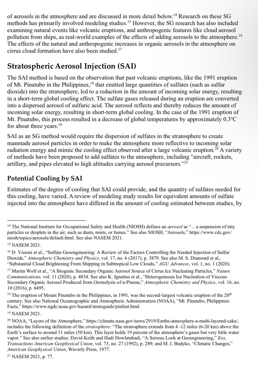 For those of you that would like to know the difference, between chemtrails #SAI and contrails…👇 crsreports.congress.gov/product/pdf/R/… #StratosphericAerosolInjection #GeoEngineering #chemtrails #geoengineeringwatch #haarp #freethesky #weathermodification #lookup #floridachemtrails #SAI…