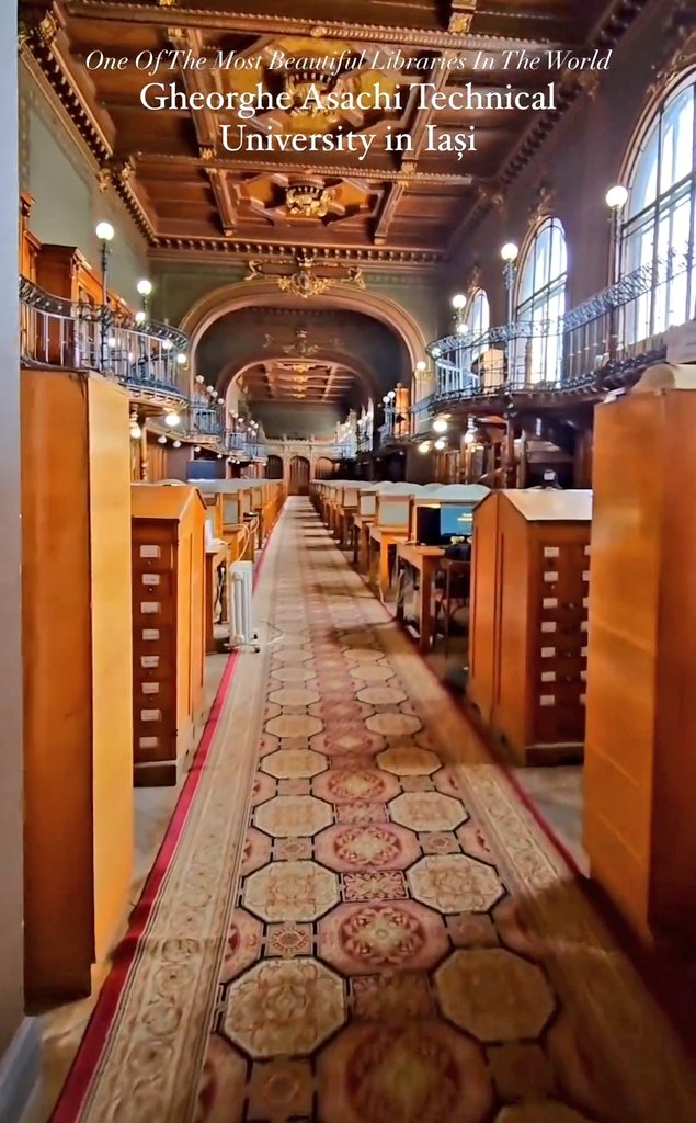 Travel_2Romania's tweet image. The Gheorghe Asachi Technical University Library in #laşi, #România,is a shining example of historical magnificence blended with academic pursuit.T/#library was inaugurated in 1897 in a ceremony graced by Prince Ferdinand I,alongside King Carol I&amp;amp;Queen Elizabeth
#TraveltoRomânia
