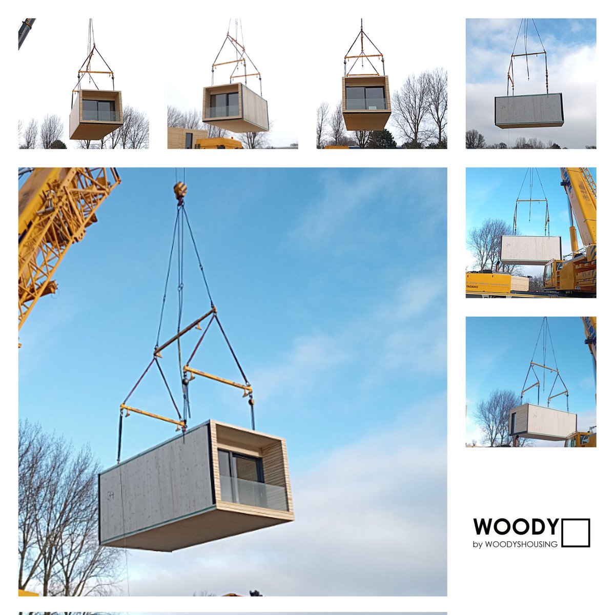 Design, make, lift and stack. Building affordable housing by <a href="/woodyshousing/">WOODYSHOUSING</a> . Realizing as invented.