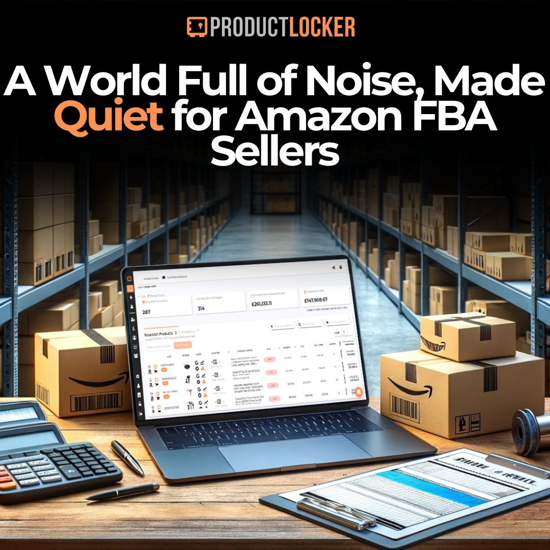 Cut through the chaos of Amazon FBA selling. With ProductLocker, transform the overwhelming noise into focused success. #AmazonFBA #ProductLocker #ClearPathToSuccess