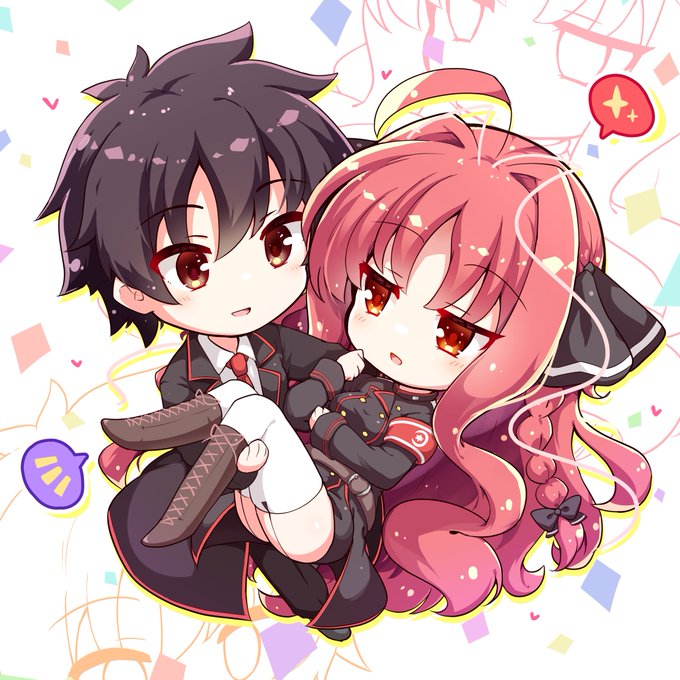 SD合同で描いた佑斗と美羽ですススス 