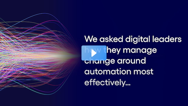 Managing change is one of the hardest parts of any automation (#IPA) program. We asked leaders their tricks for success. #Cognizant's Mariesa Coughanour interviews top leaders at #IAWeek. See more: youtu.be/FyjtbwMClk0   bit.ly/3O3azkC