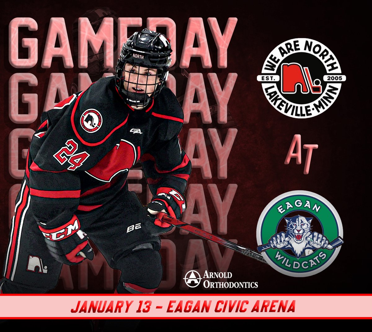Lakeville North Boys Hockey (@lnboyshockey) on Twitter photo π¨ Game Day! π¨
Panthers take on the Wildcats tonight in Eagan! ππΎ
π<a href="/wildcatboys/">Eagan Wildcats Boys Hockey</a>
π Eagan Civic Arena
β° JV @ 5:30pm β’ Varsity @ 7:30pm
πΊ EaganTV bit.ly/3tPoELI
Artwork by Graphics student Connor Schmitt.
#wearenorth π¨ Game Day! π¨
Panthers take on the Wildcats tonight in Eagan! ππΎ
π<a href="/wildcatboys/">Eagan Wildcats Boys Hockey</a>
π Eagan Civic Arena
β° JV @ 5:30pm β’ Varsity @ 7:30pm
πΊ EaganTV bit.ly/3tPoELI
Artwork by Graphics student Connor Schmitt.
#wearenorth