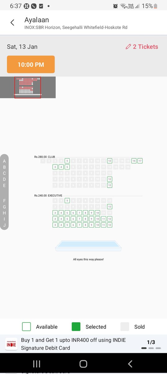 Ajith070713's tweet photo. Showed are filling fast for #Ayalaan in banglore 🥹🔥

@Siva_Kartikeyan thaliva❤️‍🔥❤️‍🔥 https://t.co/L6ee45wtSm
