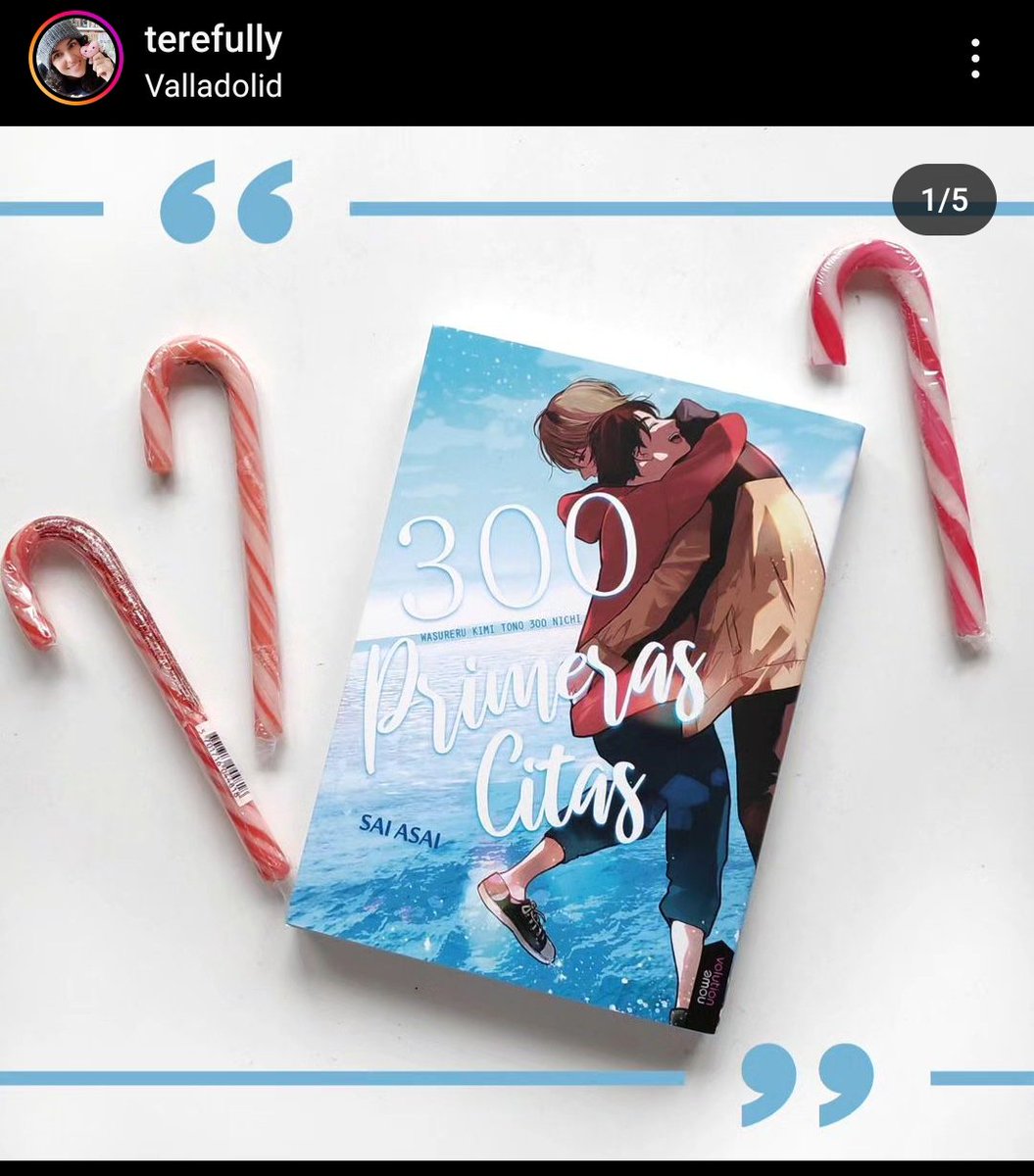 nowevolution's tweet photo. Nueva reseña de @TeresaFully en #instagram pásate por su perfil o el nuestro que ha hecho una revisión completa de este #mangaBl de tomo único. "300 primeras citas".
Feliz finde. #nowevolution https://t.co/Ncvru2FEwL