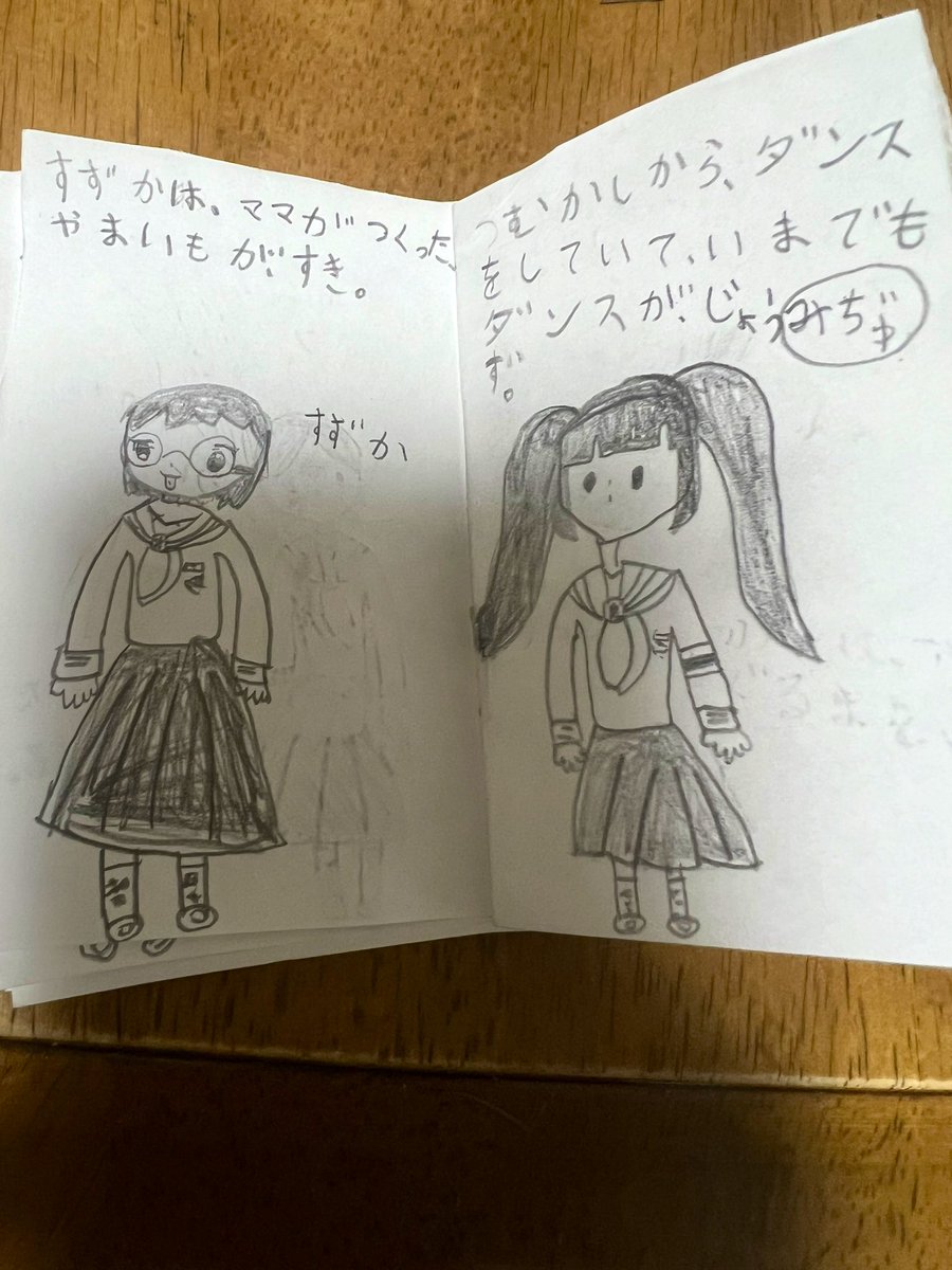 chaachan3238's tweet photo. 今日児童館に遊びに行ってて、これ作ってきた「新しい学校のリーダーズずかん」
小1なりの解釈☺︎親バカだけど我が子よ愛おしいー🤭 https://t.co/16oujwmpQY