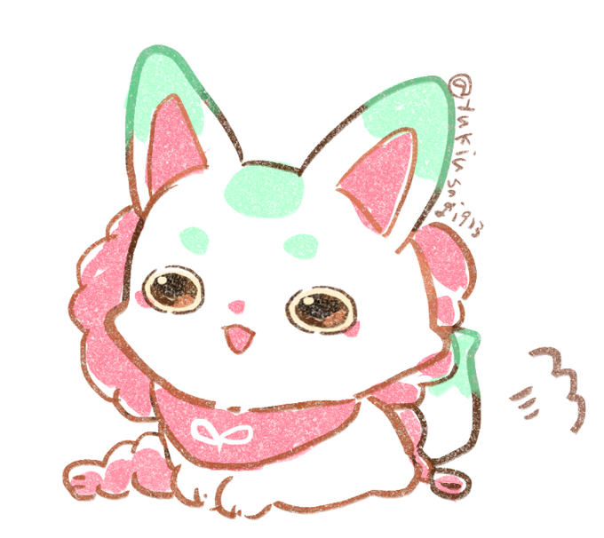 まめのすけちゃんかわいすぎて描いた 