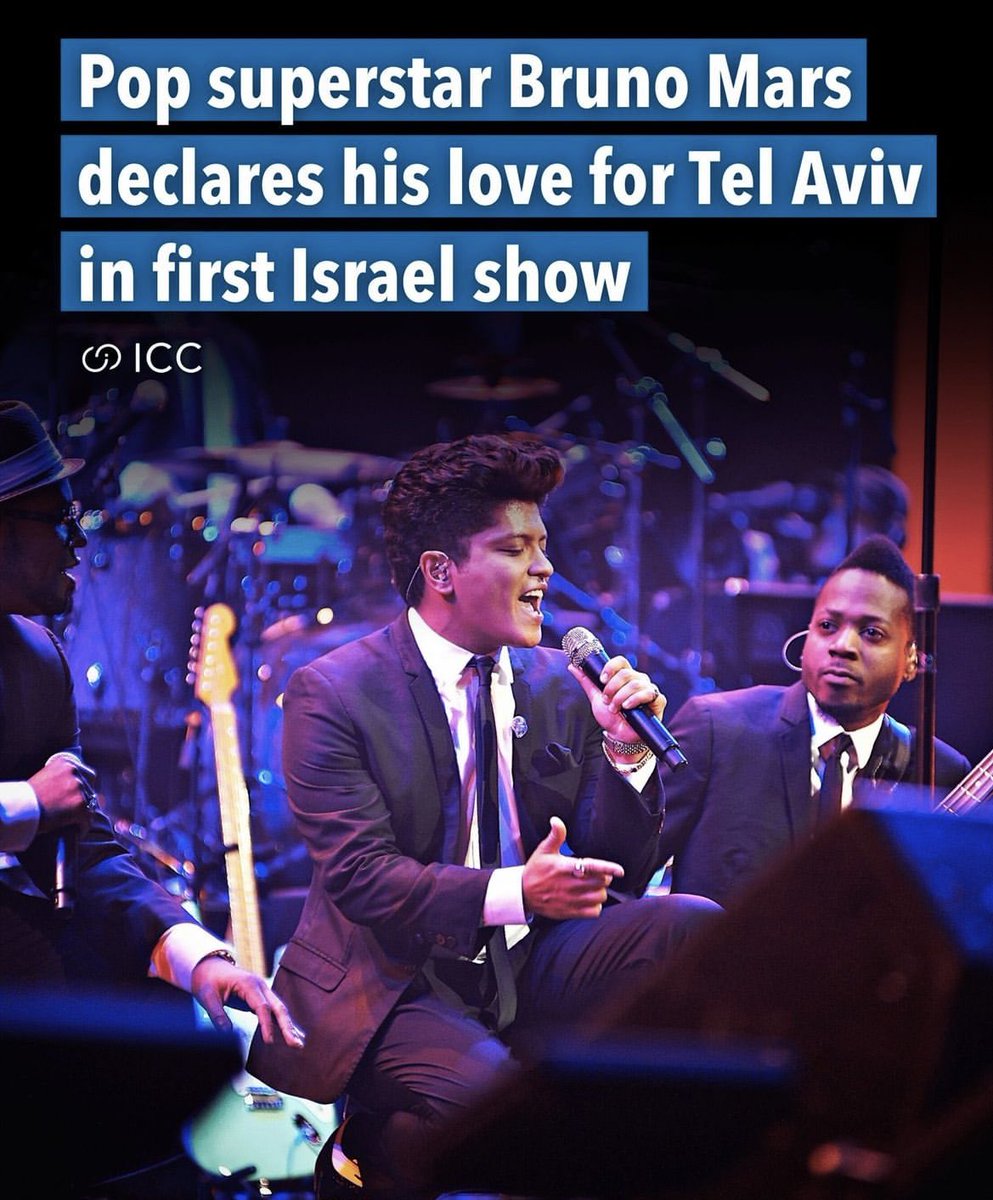 Bruno Mars would literally catch a grenade for Israel.

And I guess that’s just the way you are and may you be locked out of heaven, Bruno.