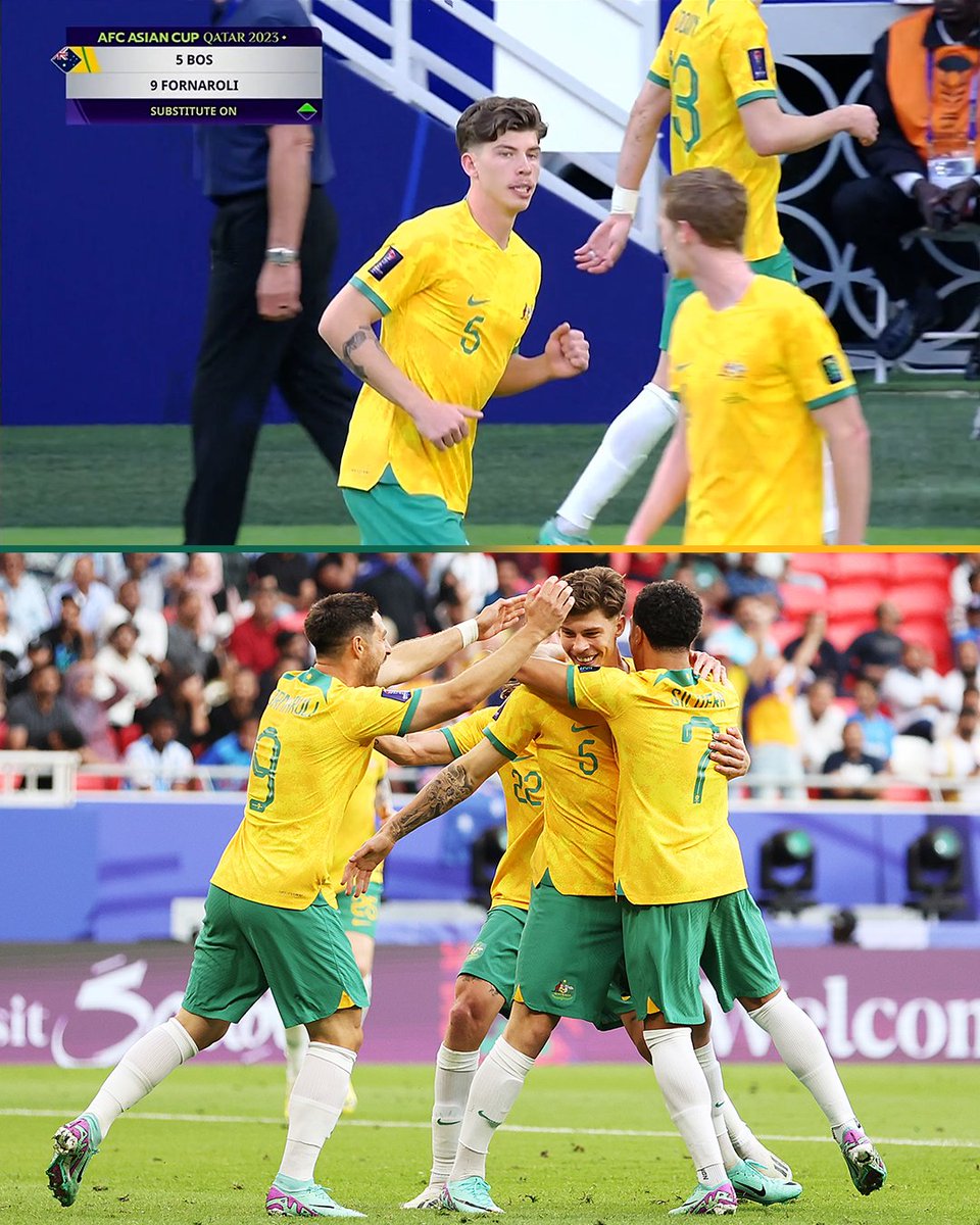 JORDY BOS SCORES HIS FIRST SOCCEROOS GOAL WITH HIS FIRST TOUCH AS A SUBSTITUTE 🇦🇺🙌 72’: Subbed on ➡️ 73’: Doubles Australia’s lead 🤯 Incredible - what a magic moment for the A-Leagues graduate ❤️ Tune in on Channel 10 📺 📰 Details: bit.ly/3SfbQaY #AUSvIND