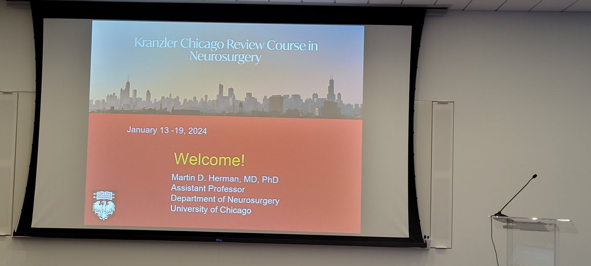 Ahmad Sweid (@ahmadsweidmd) on Twitter photo Learning never stops, even when the windy city is covered with snow! The Kranzler's course is starting now. With the opening remarks by Dr Herman
32 faculty will join the course <a href="/NeurosurgeryUCM/">UChicago Department of Neurological Surgery</a> <a href="/UChicago/">The University of Chicago</a> #education Learning never stops, even when the windy city is covered with snow! The Kranzler's course is starting now. With the opening remarks by Dr Herman
32 faculty will join the course <a href="/NeurosurgeryUCM/">UChicago Department of Neurological Surgery</a> <a href="/UChicago/">The University of Chicago</a> #education