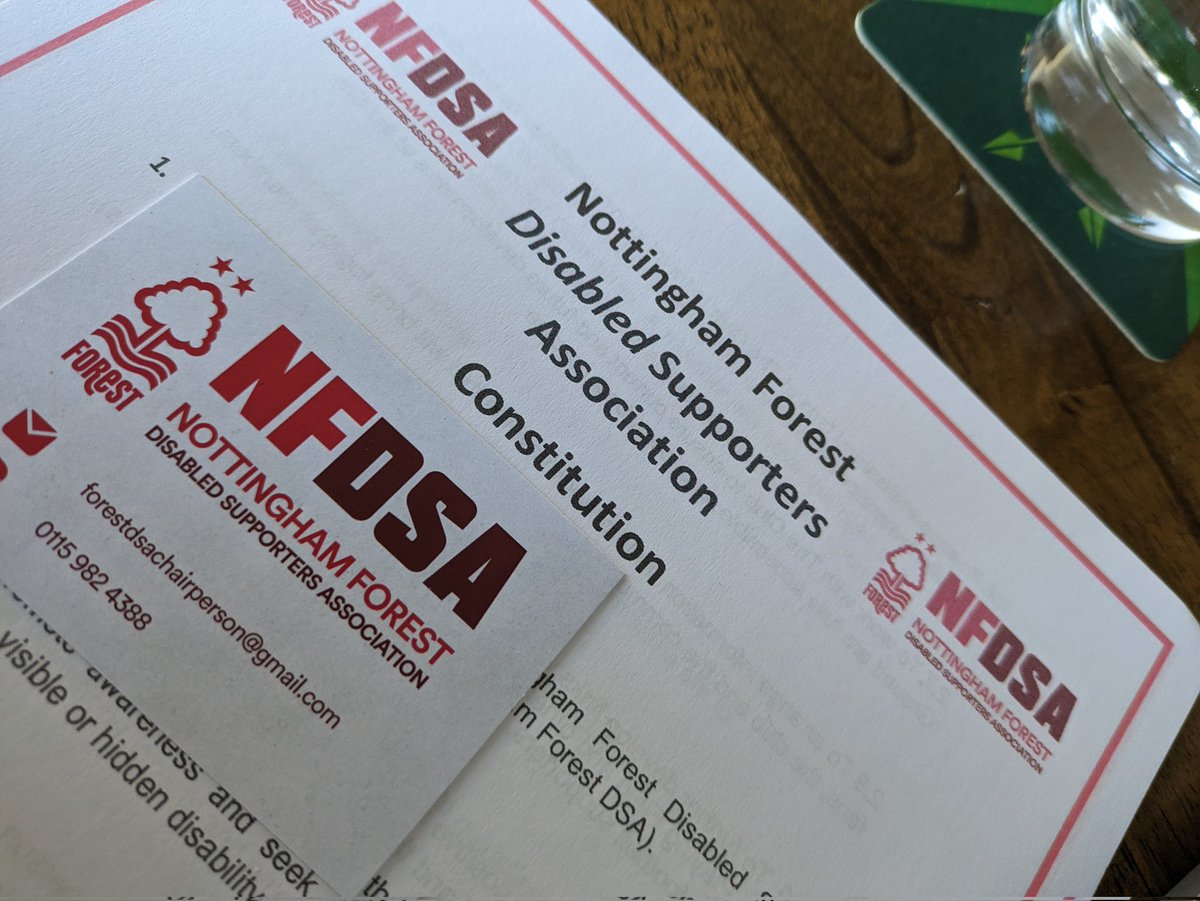 Level Playing Field (@lpftweets) on Twitter photo It's fantastic to be at the first <a href="/NFFCDSA/">Nottingham Forest Disabled Supporters Association</a> AGM as they vote through their constitution and conduct their first committee election as a Disabled Supporters Association 🎉
#NFFC It's fantastic to be at the first <a href="/NFFCDSA/">Nottingham Forest Disabled Supporters Association</a> AGM as they vote through their constitution and conduct their first committee election as a Disabled Supporters Association 🎉
#NFFC