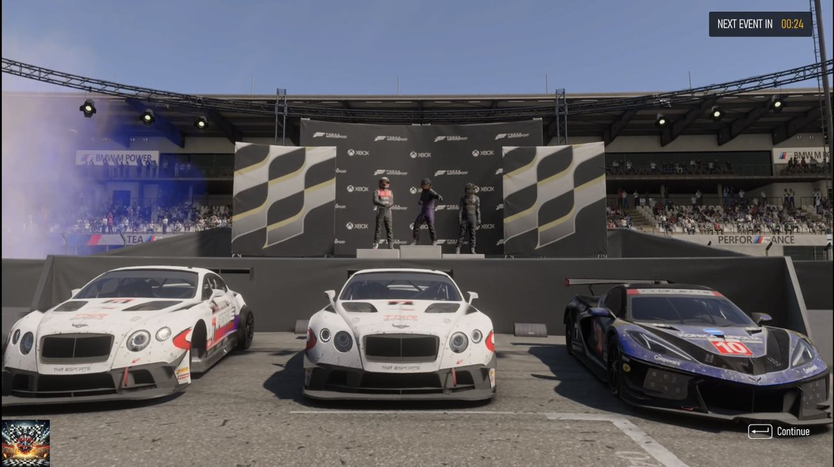 FTR_Rchapp87's tweet photo. Free Time Racing: 
Friday Night GT at Nurburgring Podium:

🥇TNR LuckyVII
🥈TNR Canuck
🥉Tr5H PaNdA 

We raced two heats with 42 drivers. Thanks to everyone who participated. We will see you next week at Hockenheim!  @TopNotch_Esport https://t.co/WFyTAwqm3J