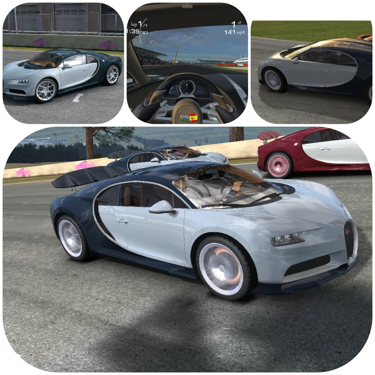 Sebelum lanjut ke riset, nyetir ini dulu.. Bugatti Chiron..memang kenceng sih #RealRacing3