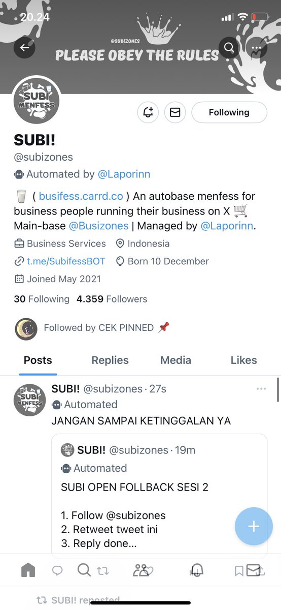 lovefowl's tweet photo. @ssefnum @subizones aaa kasian aaa follback aku dong aaa https://t.co/fcGdsEQXUQ