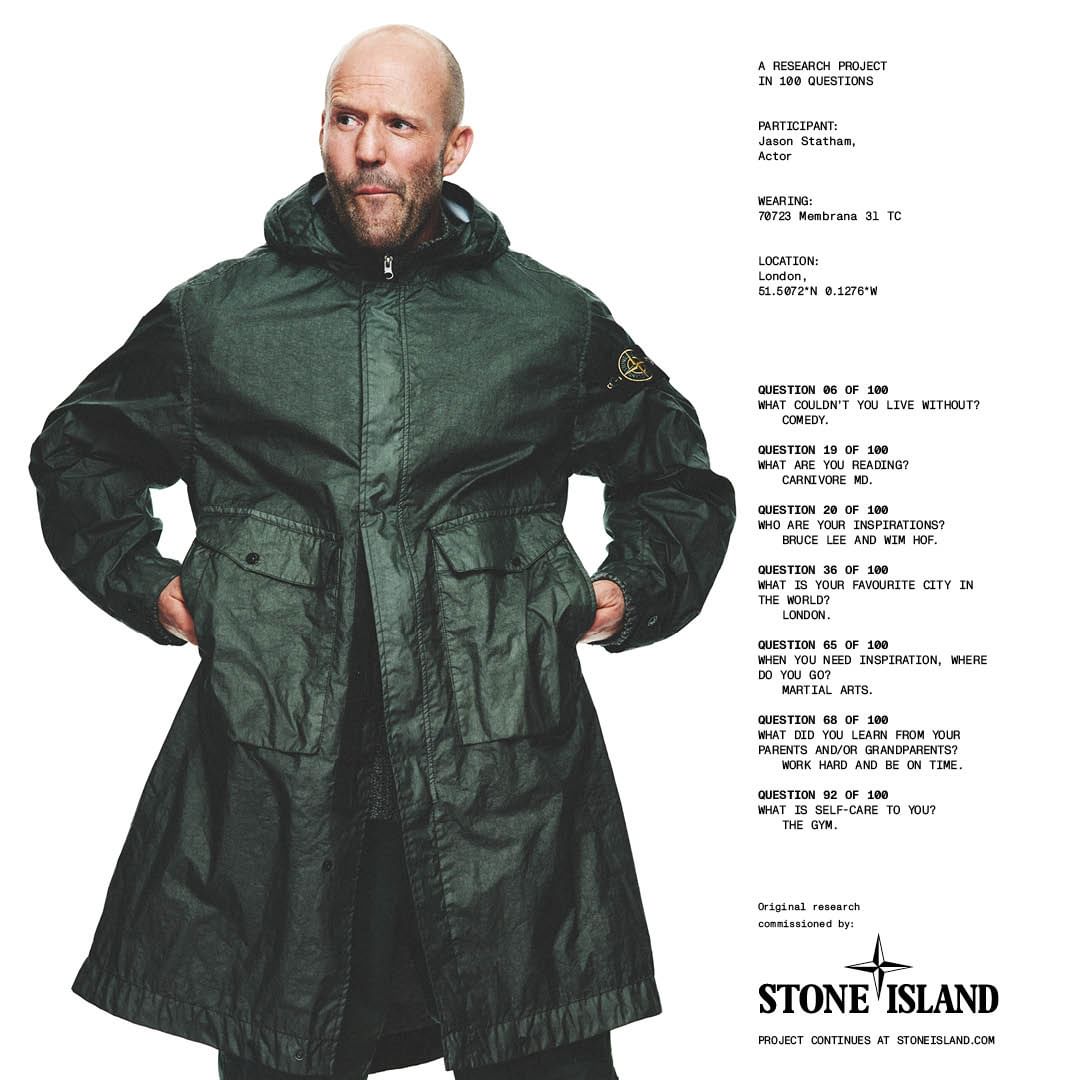 Jason Statham for Stone Island encapsulating all we love about the brand. 

#parka #fashion #streetwear #fashionaddict #streetfashion #streetwearbrand #streetweardaily #fashionaddicts #aestheticfashion #fashionforboys #unisexfashion #fashionboysofficial #boysdayout