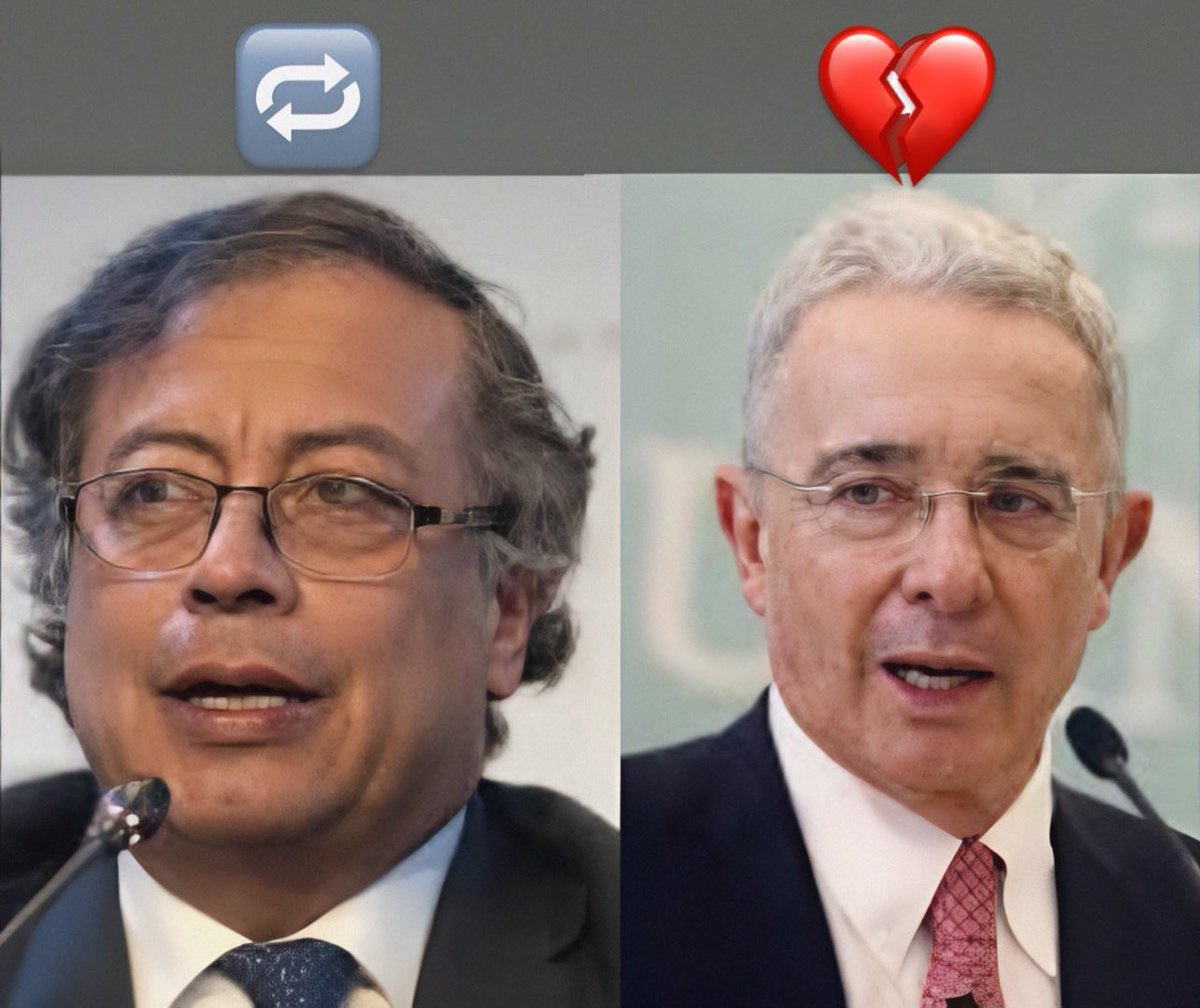 Miaruiz0922's tweet photo. ¿Y tu a quién apoyas? 

♥️: Uribe 
🔁: Petro https://t.co/FlPgnX4bLN