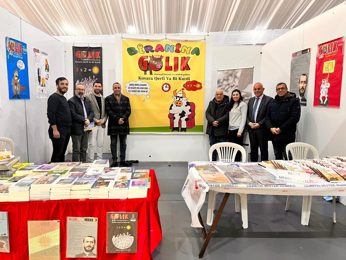 KovaraGolik's tweet photo. Ji danasîna Rojên Dersimê de 
Parlementera @DEMGenelMerkezi @CelalFrt, Pîrê Elewî @velibs,  serok û rexistinê federasyona Dersimê hatin serlêdana standa me. Em gelek dilşad û spasdarin! 
#KovaraGolik https://t.co/gsvk4rfxxM