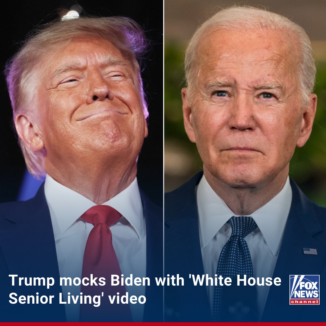 FoxNews's tweet photo. 'RESIDENTS FEEL LIKE PRESIDENTS': Just hours after Jill Biden insisted her husband's age is an "asset," Donald Trump responded with a trolling video. https://t.co/fX5euu9ba7 https://t.co/iV889f0mgt