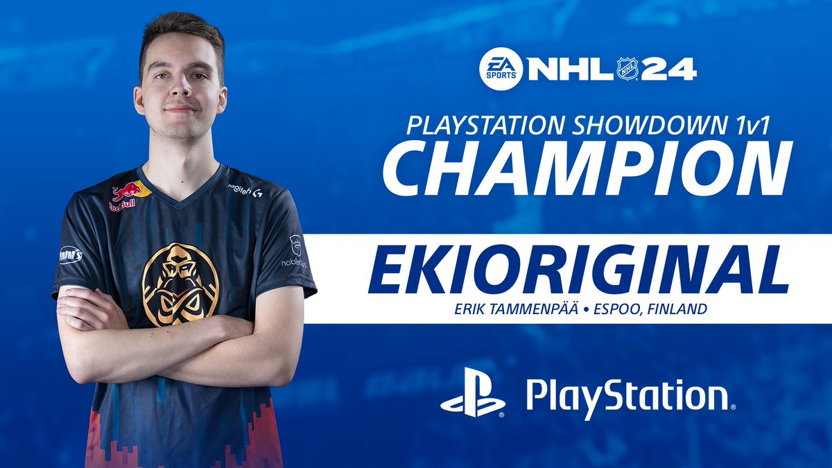 SportsGamer (@sportsgamergg) on Twitter photo đ Erik <a href="/EkiOriginal/">Erik "Eki" TammenpÀÀ</a> is the #NHL24 #PlayStationShowdown 1v1 Champion!
đ± The BO3 final against <a href="/NikkeDangles/">Nikke</a> was decided only after a Game 3 OT2 winner.
đș We still have the 4v4 Finals to go, so join us now at twitch.tv/sportsgamergg
<a href="/PlayStationFI/">PlayStation Suomi</a> #esportsfi đ Erik <a href="/EkiOriginal/">Erik "Eki" TammenpÀÀ</a> is the #NHL24 #PlayStationShowdown 1v1 Champion!
đ± The BO3 final against <a href="/NikkeDangles/">Nikke</a> was decided only after a Game 3 OT2 winner.
đș We still have the 4v4 Finals to go, so join us now at twitch.tv/sportsgamergg
<a href="/PlayStationFI/">PlayStation Suomi</a> #esportsfi