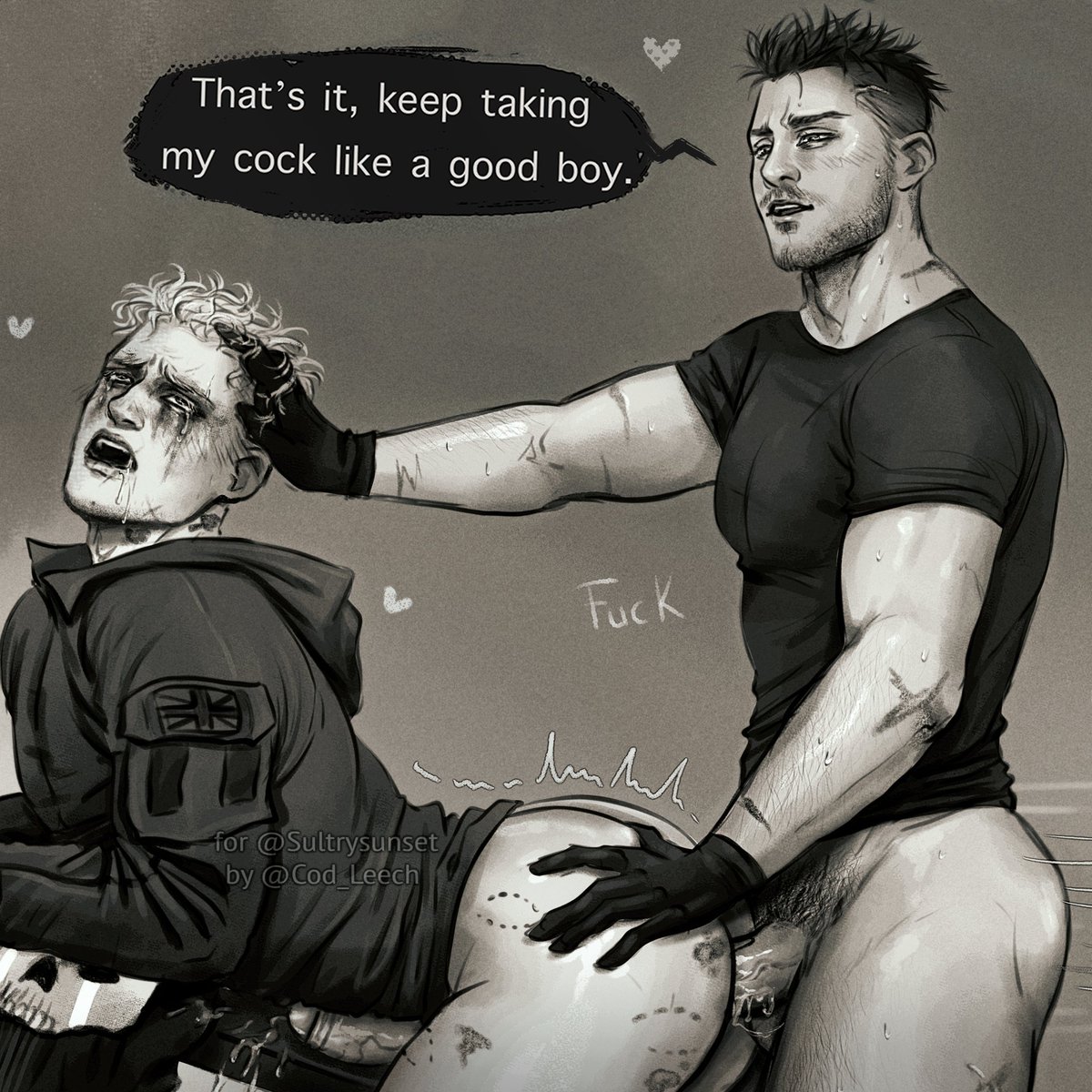 Cod_Leech's tweet photo. SoapGhost✨ Commmisssion for the legendary @sultrysunset 
From now on I declare myself devoted to dom Soap. That hair should be mine🏃‍♀️ https://t.co/qXqxIBISK9