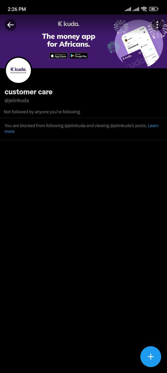 mpsev_'s tweet photo. @joinkuda 

Hello kuda team please not that there's a fake account requesting for user credentials email and kuda Bank password of your account which is ❌ 
@kudahelp_ng 

Please look into this to avoid people being a victim https://t.co/UJKodJs828