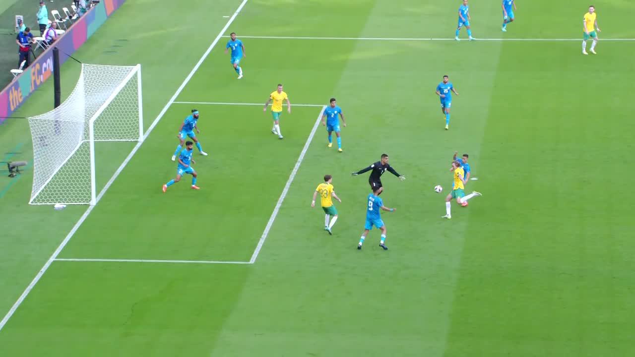 Jackson Irvine got the party started as Australia beat India 2-0 to start their 2023 AFC Asian Cup campaign started. 🇦🇺