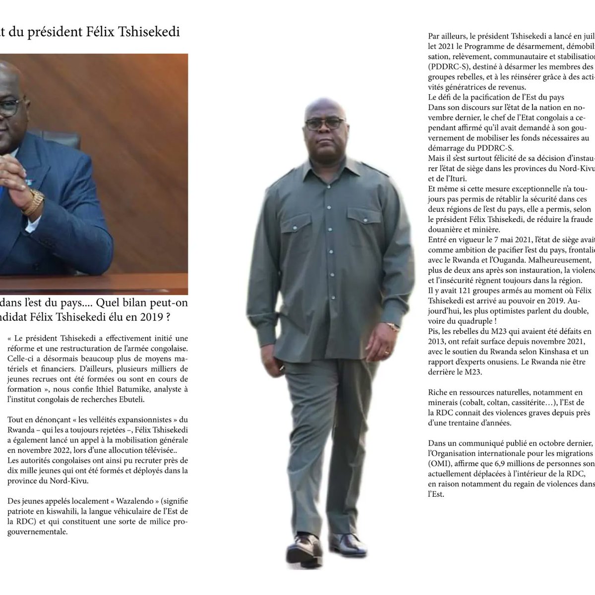 RETOUVEZ le bilan du quinquennat du président Félix Tshisekedi ! 🇨🇩 entre 'Emploi, inflation, économie, sécurité dans l'est du pays....?' Article exclusif dans le magazine hors-série du magazine BAMWETU session d'avril 2024 @Presidence_RDC