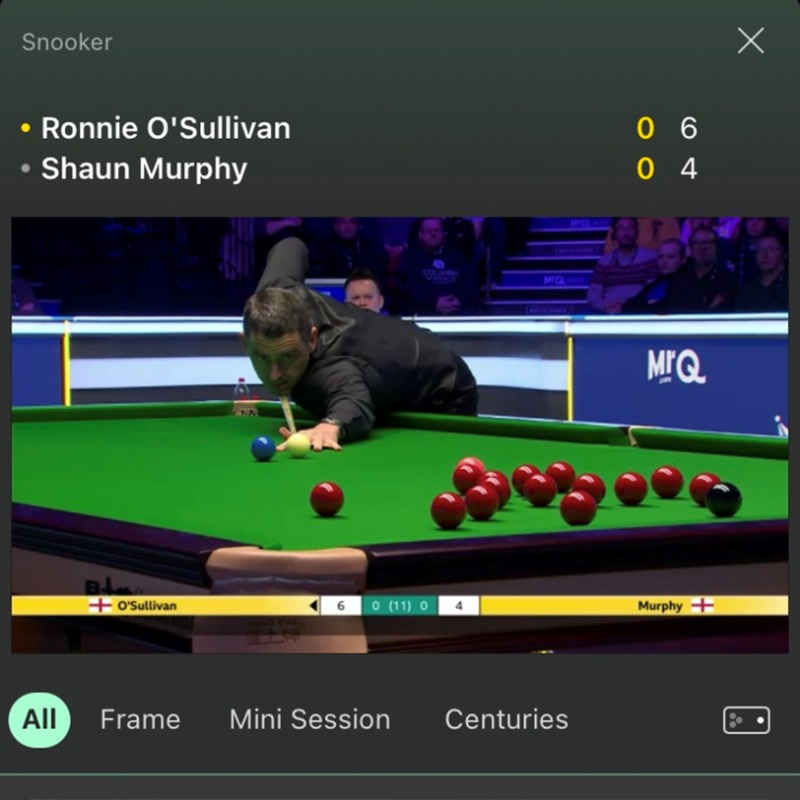 Snooker online live stream