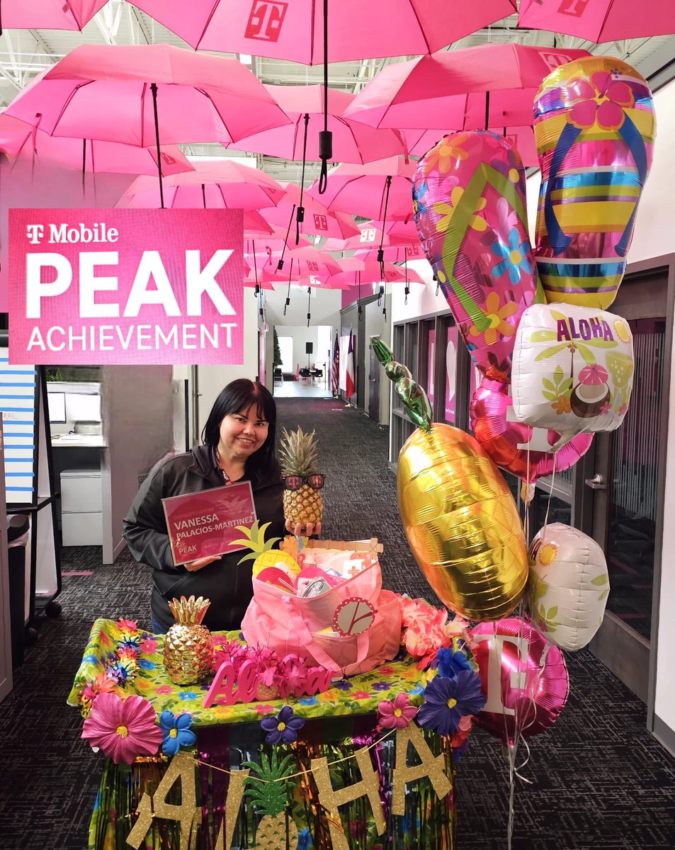 🏆The PEAK Achievement Award is the highest honor at T-Mobile. Congratulations, Vanessa our @MissionTXperts 2023 PEAK Award Winner!🥳👏 Her impact & influence is felt throughout our Mission CEC. We couldn't be more excited for Vanessa. Th🙌🏼🍾🌺🍍@m_wan4life @csandoval111