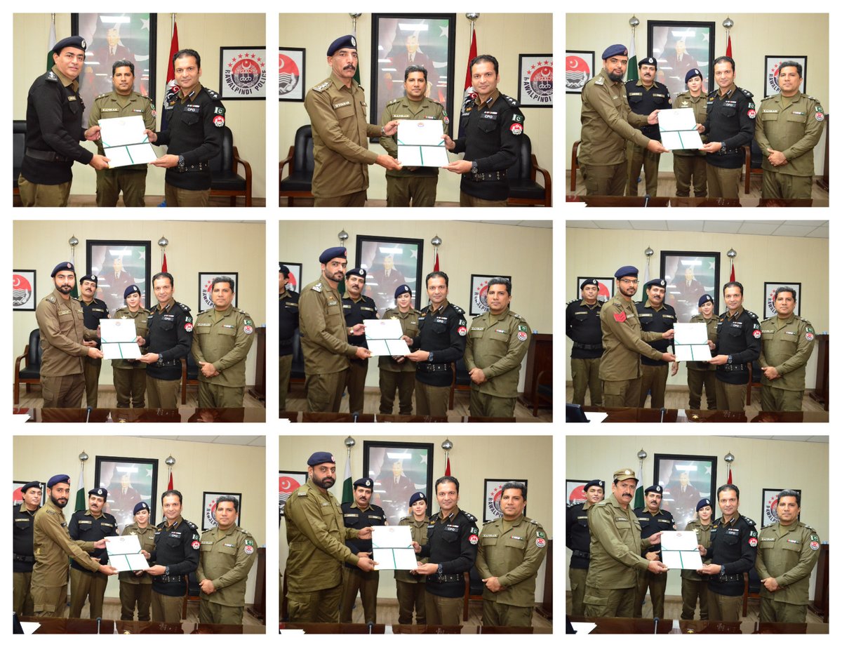 RwpPolice's tweet photo. سی پی او سید خالد ہمدانی کی جانب سے بہترین کارکردگی کا مظاہرہ کرنے والے افسران و اہلکاروں کی حوصلہ افزائی کا سلسلہ جاری، سی پی او کی مورگاہ کے علاقہ میں خطرناک ڈکیتوں کی فائرنگ کے باوجود بہادری سے مقابلہ کرنے پر افسران و جوانوں کو شاباش، تعریفی سرٹیفکیٹ اور نقد انعام سے نوازا، https://t.co/4OLDTnXmMO
