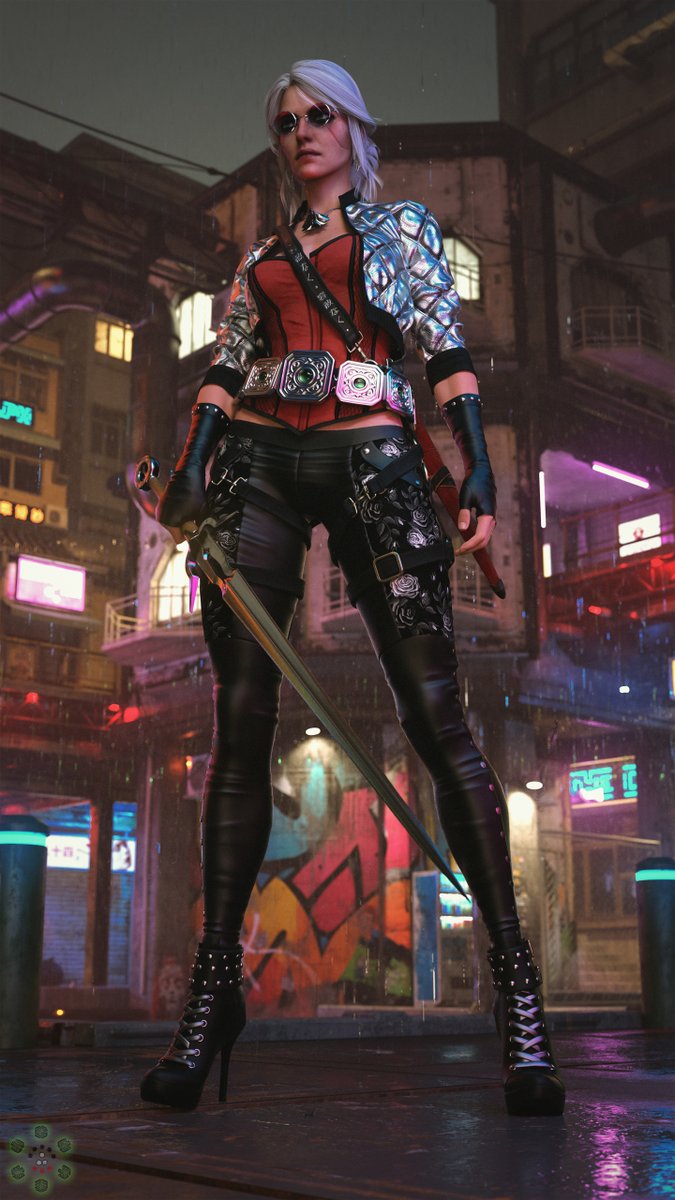Superus3D's tweet photo. #Ciri #Witcher #cyberpunk #Superus 
Ciri cyber traveler! Made one render, other versions just to order! 😎 https://t.co/mwY12BeC8n https://t.co/h4wH9G1Ieq
